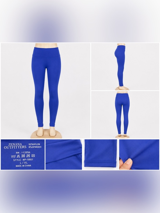 Zenana Outfitters Pants - Zenana Outfitters Cobalt Blue Women’s Stretch Leggings
